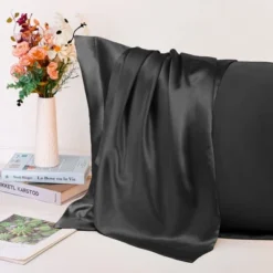 PiccoCasa Satin Silky Pillow Envelope Closure Soft Pillowcases 2 Pcs -Laura Ashley Shop GUEST 0050308b f96f 4094 9b2e eb4209978689