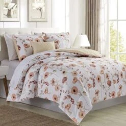 RT Designer's Collection 5 Piece Renee Printed Complement To Any Bedroom Decor Comforter Set -Laura Ashley Shop GUEST 16f7fae2 38dc 4807 b5e8 064618498352
