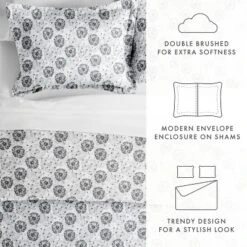 Paisley, Damask & Soft Farmhouse Prints Duvet Cover Set, Ultra Soft, Easy Care - Becky Cameron (3 Piece Set) -Laura Ashley Shop GUEST 19437a4d 2694 450c 8d4a 8fe74c500f8e