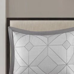 7pc Ollie Jacquard Comforter Set Gray - Madison Park -Laura Ashley Shop GUEST 258c04b7 0f36 4b4f 9267 2c42ee5c8197