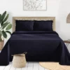 Medallion Jacquard Matelasse Cotton Bedspread Set By Blue Nile Mills