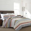 Gray Stripe Salmon Ladder Quilt Set - Eddie Bauer® -Laura Ashley Shop GUEST 2f1a10b9 a30c 4527 8489 56320749bc52