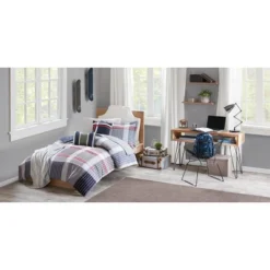 Blue & Red Plaid Carson Multiple Piece Comforter Set -Laura Ashley Shop GUEST 34547e67 8118 4914 915a a801c2ffcc50