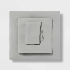 Twin/Twin XL Garment Washed Microfiber Solid Sheet Set - Room Essentials™ -Laura Ashley Shop GUEST 3566a3de d45c 462a b559 85e6627b725f