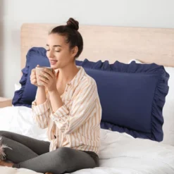 PiccoCasa Microfiber Envelope Closure Ruffle Body Pillowcases 1 Pc -Laura Ashley Shop GUEST 35e49282 1771 4a56 8268 0de2c07f88b2