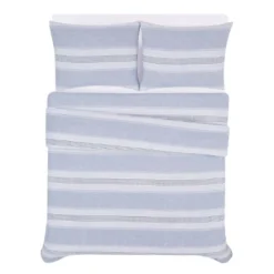 Stripe Flannel Duvet Cover Set - London Fog -Laura Ashley Shop GUEST 370f63e4 1aaa 4f10 b20c 4a4089c3a163