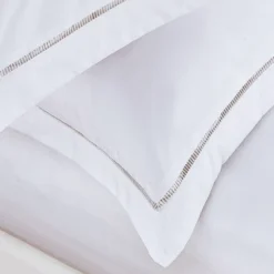 Standard 2pk Hemstitch Pillow Sham White - Luxury Hotel -Laura Ashley Shop GUEST 372bc8ad d914 4723 a3c1 fdb506eb4bd0
