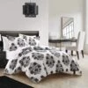 Chic Home Yazmin 7 Piece Duvet Cover Set Large Scale Floral Medallion Print Design Bed In A Bag Bedding Grey -Laura Ashley Shop GUEST 3c2981b2 949e 4483 b6cd 3f7dc61fe231