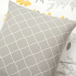 3pc Aprile Cotton Duvet Cover Set Yellow/Gray - Lush Décor -Laura Ashley Shop GUEST 42eed1a5 a2d5 4d85 b450 ba5ba60c28fe
