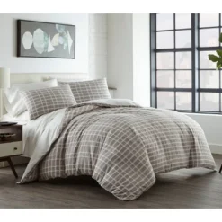 City Scene Full/Queen Sherman Duvet Cover Set Gray -Laura Ashley Shop GUEST 49ea7338 afa1 40e8 8563 c8e8f2beb0fe