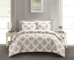 Chic Home Amelia Duvet Cover Set Floral Medallion Print Design Bedding With Zipper Closure Taupe -Laura Ashley Shop GUEST 53d31511 32b8 4085 817f adb2af52eb41