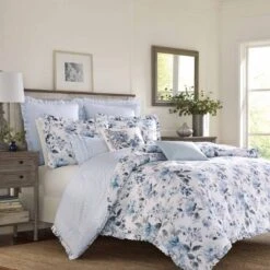 Laura Ashley Chloe Comforter Set Blue -Laura Ashley Shop GUEST 5a1f9456 1969 450c 83a6 f8999cf1b676