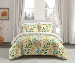 Chic Home Robin 7 Piece Duvet Cover Set Reversible Hand Painted Floral Print Design Bed In A Bag Bedding With Zipper Closure Multi-color -Laura Ashley Shop GUEST 5b59385c f22d 49ec 9b0a f65a534d6671
