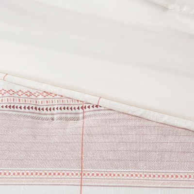 8pc Stripe Boho Comforter Set Mauve - Threshold™ 4 8pc Stripe Boho Comforter Set Mauve - Threshold™ - Image 2