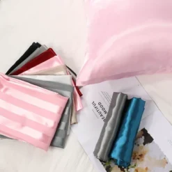 2 Pcs King 20"x36" Silk Satin Soft Pillowcase Black - PiccoCasa -Laura Ashley Shop GUEST 5fbde8d5 952a 4b96 bc7d 6236172a3fe5