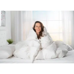 ComfyDown 800 Fill Power Down Comforter - 100% Cotton Cover Twin (86" X 82") Made In USA (King, 650 Fill Power)