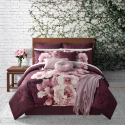 14pc King Liana Comforter Set Plum Purple - Lanwood Home -Laura Ashley Shop GUEST 6559ad4d e054 49b1 830c 7388aa95ab4c