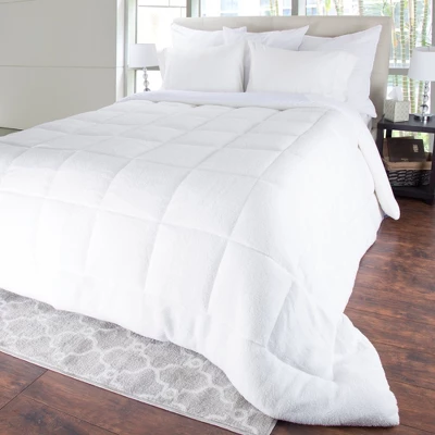 Oversized Reversible Down Alt Comforter With Sherpa - Yorkshire Home® 6 Oversized Reversible Down Alt Comforter With Sherpa - Yorkshire Home® - Image 4