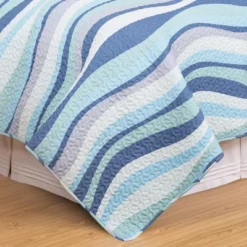 C&F Home Seawaves Coastal Beach Quilt Set -Laura Ashley Shop GUEST 6f4f87d3 8ca4 42ba bdab 252ca063e22c