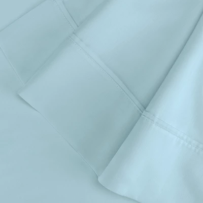 100% Premium Cotton 400 Thread Count Solid Luxury 2 Piece Pillowcase Set By Blue Nile Mills 4 100% Premium Cotton 400 Thread Count Solid Luxury 2 Piece Pillowcase Set By Blue Nile Mills - Image 2