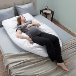 Bluestone Full Body Contour U Pillow - Great For Pregnancy - White -Laura Ashley Shop GUEST 7a6c4f6f 2327 4e59 afbe cbf36b6ff3ae