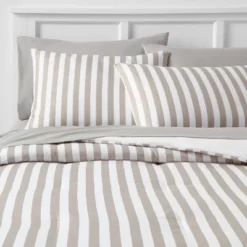 Stripe Microfiber Reversible Comforter & Sheet Set Gray - Room Essentials™ -Laura Ashley Shop GUEST 7adc7c7f 4748 4bb9 b8a9 3903f5534a0a