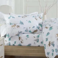 Market & Place Turkish Cotton Flannel Printed Sheet Set 19 Market & Place Turkish Cotton Flannel Printed Sheet Set -Laura Ashley Shop GUEST 7beb96b0 bcc4 4078 bfcf 383ae208d955