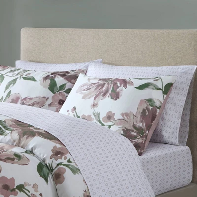 Madison Park Robin Floral Comforter Bedding Set With Bed Sheets Mauve 4 Madison Park Robin Floral Comforter Bedding Set With Bed Sheets Mauve - Image 2