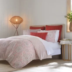 Lodi Reversible Percale Cotton Comforter Set Red/White - Heirlooms Of India -Laura Ashley Shop GUEST 8b2baeae aaf0 4688 83a5 ffa4c4a54d52