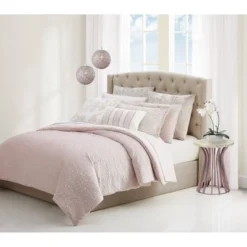 King 3pc Melange Quilted Velvet Comforter Set Pink - Charisma 11 King 3pc Melange Quilted Velvet Comforter Set Pink - Charisma -Laura Ashley Shop GUEST 8b8e101c 5690 4c7d 8270 d54948f731a6