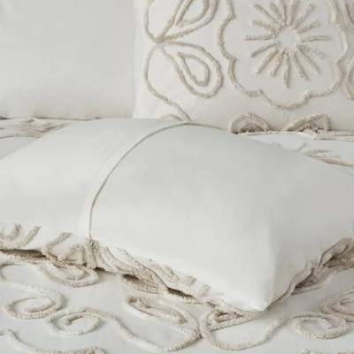 3pc Valeria Tufted Cotton Chenille Coverlet Set 8 3pc Valeria Tufted Cotton Chenille Coverlet Set - Image 6