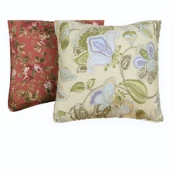 Greenland Home Fashions 0407ADECP Antique Chic Multi Dec. Pillow Pair