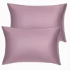 2 Pcs Queen Silk Satin With Zipper Pillowcase Mauve - PiccoCasa -Laura Ashley Shop GUEST 95111098 fd6d 47ff a6bd 4198adebec44