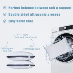 Aghana Digitals Luxury Queen Size Bed Pillows Set Of 2 For Side Sleepers 9 Aghana Digitals Luxury Queen Size Bed Pillows Set Of 2 For Side Sleepers -Laura Ashley Shop GUEST 95267a66 e058 4bc9 ac81 a7fd5b9eca20