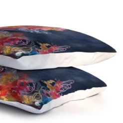 Corfee The Bursting Heart Floral Pillow Sham (Standard) Navy Floral 2 Pc - Deny Designs -Laura Ashley Shop GUEST 9995c274 5dda 4e18 86a1 3b91b8b963a3