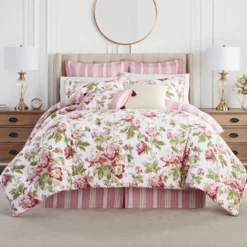 Forever Peony Comforter Set Berry - Waverly