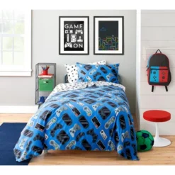 Saturday Park Gamer 100% Organic Cotton Bed Set -Laura Ashley Shop GUEST 99de0258 ed75 4344 9e9f a495e8d90748