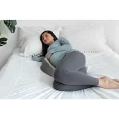 PharMeDoc Mommy Wedge Pregnancy Wedge Pillow - Memory Foam Maternity Support For Back, Belly, Knees