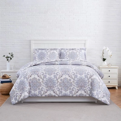 Southshore Fine Living Serenity 300 Thread-Count 100% Cotton Sateen Duvet Cover Set With Shams 3 Southshore Fine Living Serenity 300 Thread-Count 100% Cotton Sateen Duvet Cover Set With Shams - Image 2