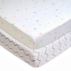 TL Care Printed 100% Cotton Knit Fitted Mini Crib Sheet - 2pk -Laura Ashley Shop GUEST a01907af 1a4a 4c7e bc06 17c05dd5f4c4