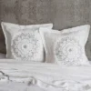 Harleson Medallion - Euro Sham - Grey & White - Levtex Home -Laura Ashley Shop GUEST a11fc3be 55e3 4e9a ae51 edfaa415df7f