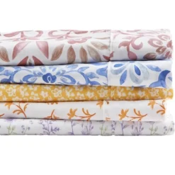 Great Bay Home Watercolor Floral Microfiber Wrinkle-Resistant Sheet Set -Laura Ashley Shop GUEST a3644ae2 f3a3 42f2 907e 49cd19bce1a8
