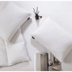 Sateen Cotton Firm European Goose Down Bed Pillow - Beautyrest -Laura Ashley Shop GUEST a4219230 d3a1 47ca a2e7 e94ba0294980