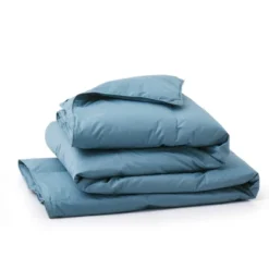 Peace Nest Organic Cotton Down Feather Comforter Duvet Insert, Blue -Laura Ashley Shop GUEST a50ef9dc 20e7 48e4 b3a7 02909fc77756
