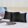 2 Pcs King 20"x36" Silk Satin Soft Pillowcase Black - PiccoCasa -Laura Ashley Shop GUEST a677c7fe ca46 4b21 8ed8 a6a4ecd597d7
