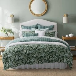 Laura Ashley Bramble Floral 100% Cotton Duvet Cover Bonus Set Green -Laura Ashley Shop GUEST ac55fc2d 3199 4242 9e58 fddf6af6cb93