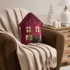 Hallmark Novelty Gingerbread House Dec Pillow Sham Red -Laura Ashley Shop GUEST b185eae5 855c 43a9 9bb9 81678f270f79
