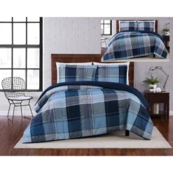 Trey Plaid Quilt Set Navy - Truly Soft 8 Trey Plaid Quilt Set Navy - Truly Soft -Laura Ashley Shop GUEST b6931a7d 8787 4d05 944d a19d115a0250
