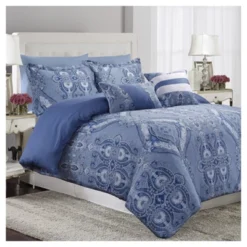 Atlantis 300tc Cotton Sateen Printed Oversize Duvet Set 5pc - Tribeca Living® 7 Atlantis 300tc Cotton Sateen Printed Oversize Duvet Set 5pc - Tribeca Living® -Laura Ashley Shop GUEST bd4bcc85 65d8 430e b487 e2d479ac9370