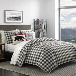 Mountain Plaid Reversible Comforter Set - Eddie Bauer